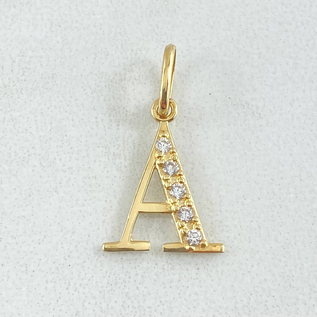 Pendant Letter A Silhouette 0.65gr / 2cm / 18K Gold