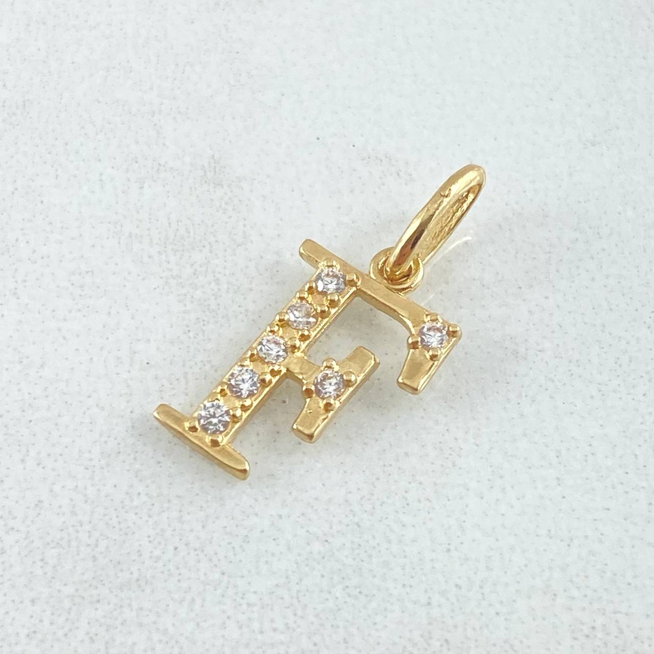 Pendant Letter F Silhouette 0.85gr / 2cm / 18K Gold