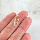 Pendant Letter F Silhouette 0.85gr / 2cm / 18K Gold