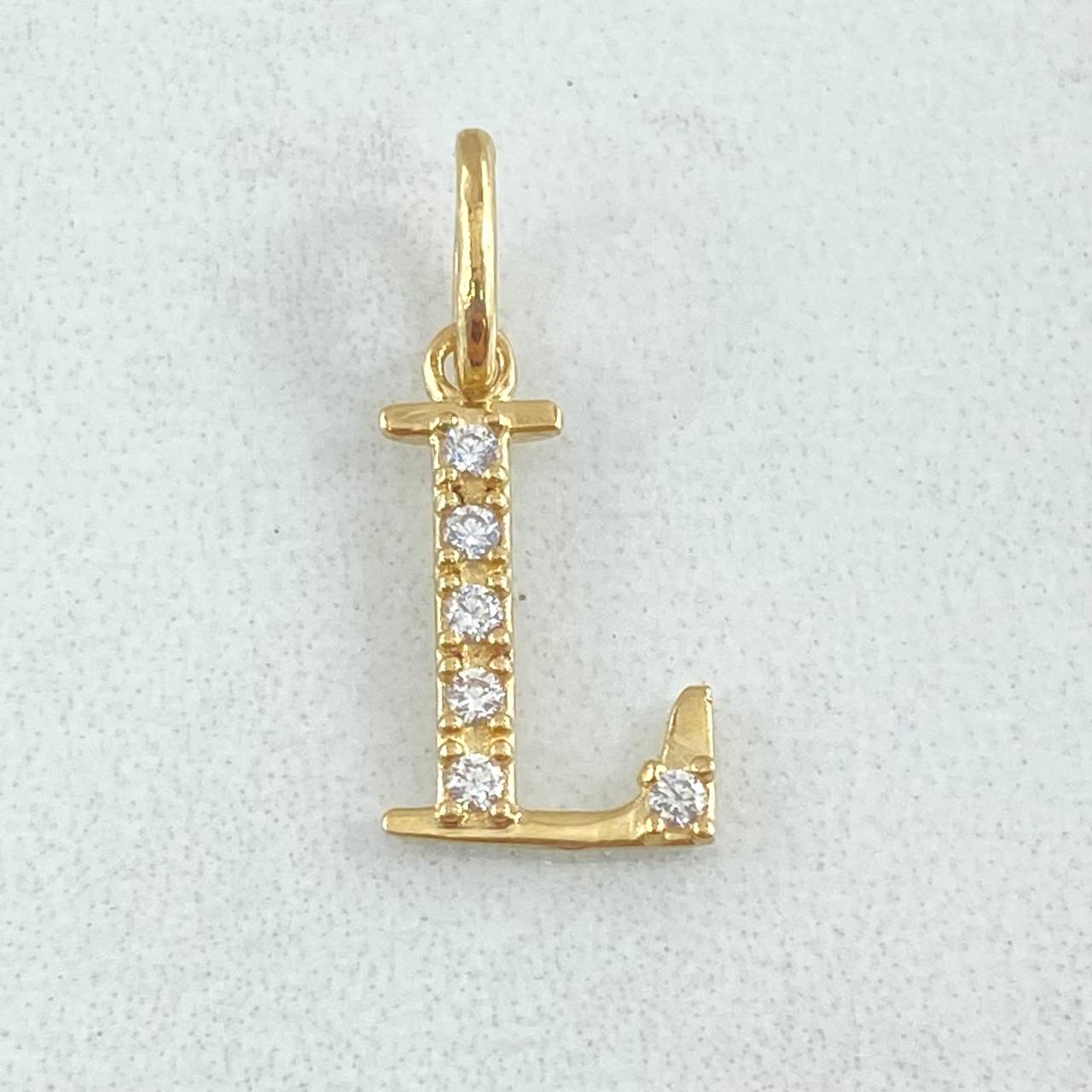 Pendant Letter L Silhouette 0.65gr / 2cm / 18K Gold