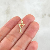 Pendant Letter Y Silhouette 0.6gr / 2cm / 18K Gold