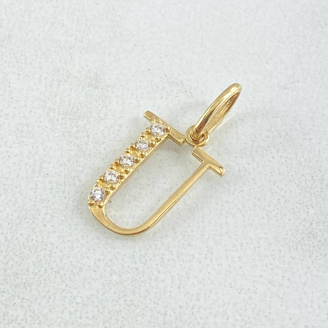 Pendant Letter U Silhouette 0.6gr / 2cm / 18K Gold