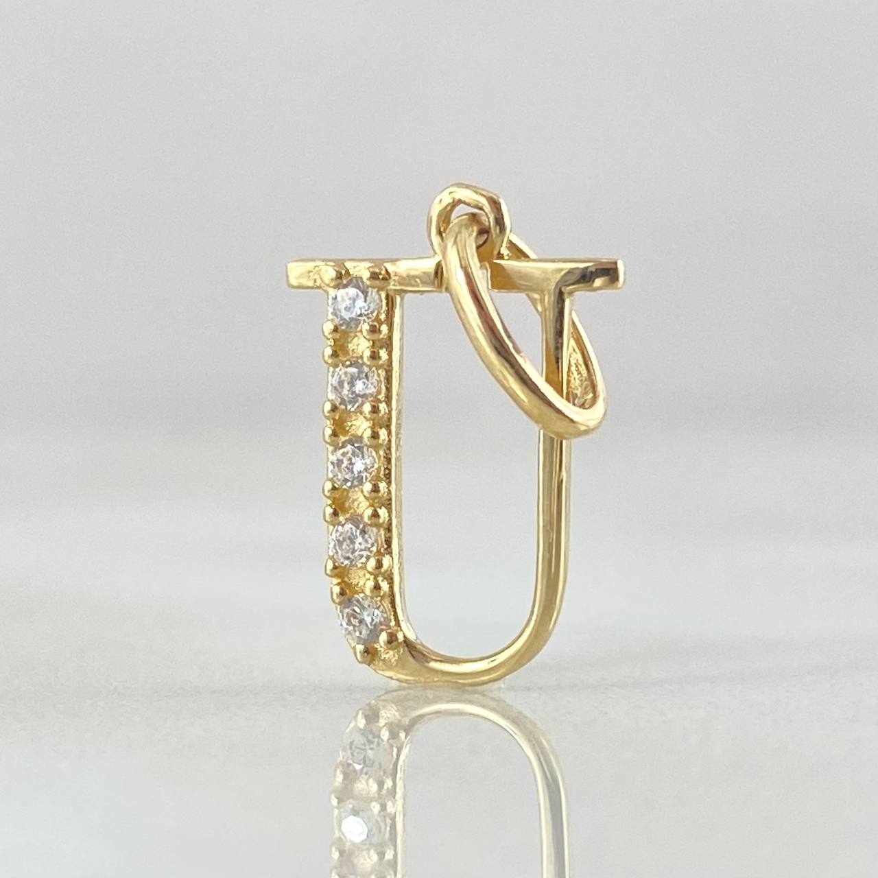 Pendant Letter U Silhouette 0.6gr / 2cm / 18K Gold