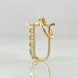 Pendant Letter U Silhouette 0.6gr / 2cm / 18K Gold