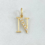 Pendant Letter N Silhouette 0.85gr / 2cm / 18K Gold
