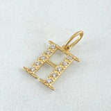 Dije Letra H Silueta 0.9gr / 2cm / Oro 18K