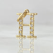 Dije Letra H Silueta 0.9gr / 2cm / Oro 18K