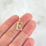 Pendant Letter E Silhouette 0.9gr / 2cm / 18K Gold