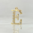 Pendant Letter E Silhouette 0.9gr / 2cm / 18K Gold
