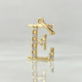 Pendant Letter E Silhouette 0.9gr / 2cm / 18K Gold