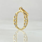 Dije Letra O Silueta 0.85gr / 2cm / Oro 18K