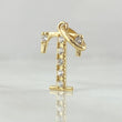 Pendant Letter T Silhouette 0.65gr / 2cm / 18K Gold