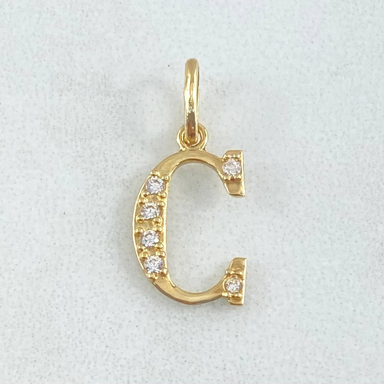 Pendant Letter C Silhouette 0.7gr / 2cm / 18K Gold