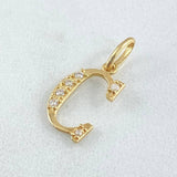 Pendant Letter C Silhouette 0.75gr / 2cm / 18K Gold
