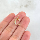 Pendant Letter C Silhouette 0.75gr / 2cm / 18K Gold