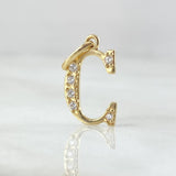 Pendant Letter C Silhouette 0.7gr / 2cm / 18K Gold