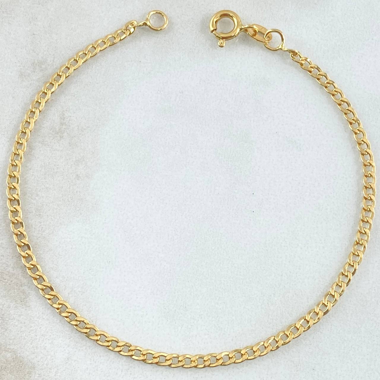 Cuban Links Bracelet 1.5gr / 7.5in / +1 18K Gold