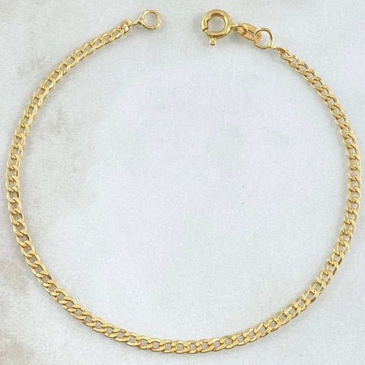 Cuban Links Bracelet 1.5gr / 7.5in / +1 18K Gold