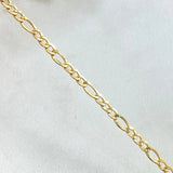 Figaro Bracelet 1.7gr / 7.5in / +1 18K Gold