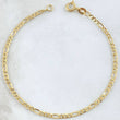 Figaro Bracelet 1.7gr / 7.7in / +1 18K Gold