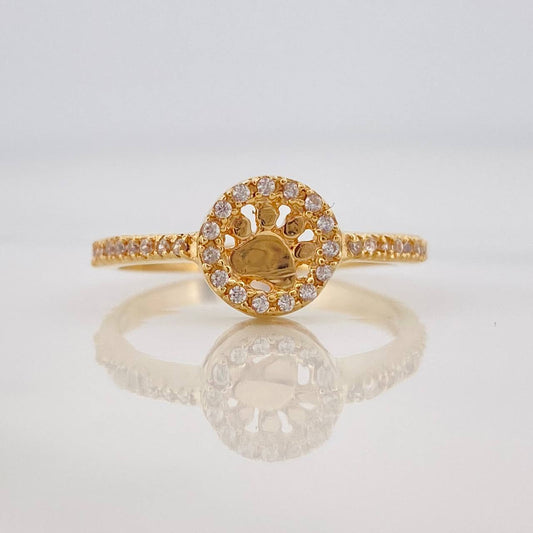 Anillo Huella 2.45g / T8 Oro Amarillo 18K