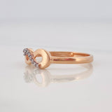 Anillo Infinito 1.8g / T7 Oro Rosa 18K