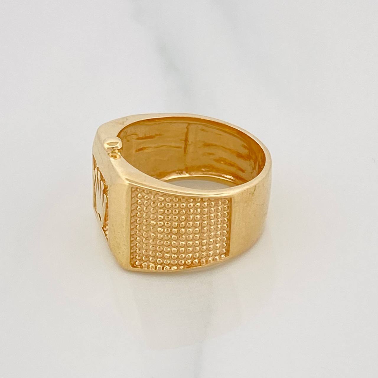 Anillo Argolla Corona 4.2g / T4 3/4 Oro Amarillo 18K