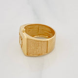 Anillo Argolla Corona 4.2g / T4 3/4 Oro Amarillo 18K