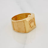 Anillo Argolla Corona 4.2g / T4 3/4 Oro Amarillo 18K