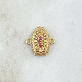 Herraje Virgen De Guadalupe 2.6gr / 1.6cm / Oro Amarillo 18K *