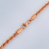 Cadena Lazo 4.9gr / 23 1/2 in / Oro Rosa +3 18K &