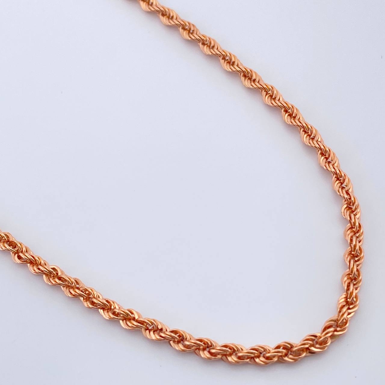 Cadena Lazo 4.9gr / 23 1/2 in / Oro Rosa +3 18K &