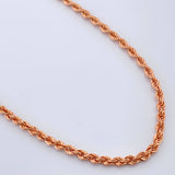 Cadena Lazo 4.9gr / 23 1/2 in / Oro Rosa +3 18K &