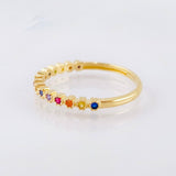 Anillo Churumbela Burbujas 1.65gr / T7 1/2 / Oro Amarillo 18K