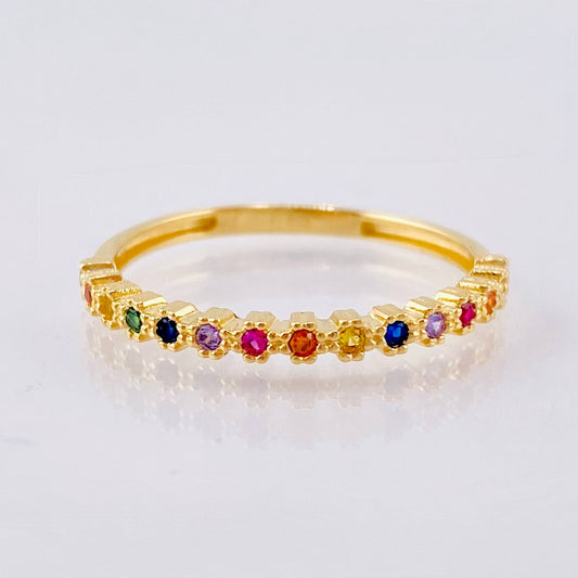 Churumbela Bubbles Ring 1.65gr / T7 1/2 / 18K Yellow Gold