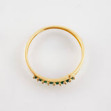 Anillo Carril Hueco 1.1gr / T8 1/4 / Oro Amarillo 18K ©