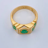 Anillo Sello Tetris 7.35gr / T10 / Oro Amarillo 18K &