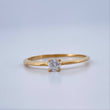 Anillo Solitario Diamante 0.9gr / T5 1/4 / Oro Amarillo 18K &