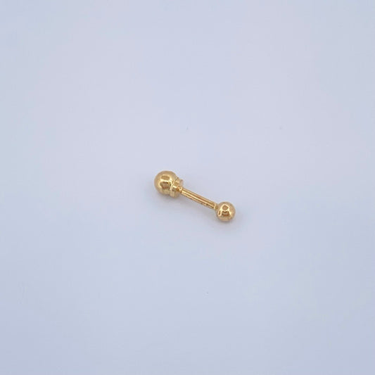 Piercing Bead 0.25gr / 1/2 in / 18K Gold