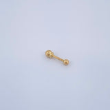 Piercing Bead 0.25gr / 1/2 in / 18K Gold