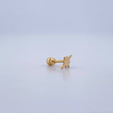 Piercing Estrella Cardinal 0.3gr / 1/2 in / Oro Amarillo 18K &