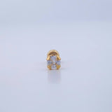 Four Claw Piercing 0.3gr / 0.5in / 18K Gold +0$