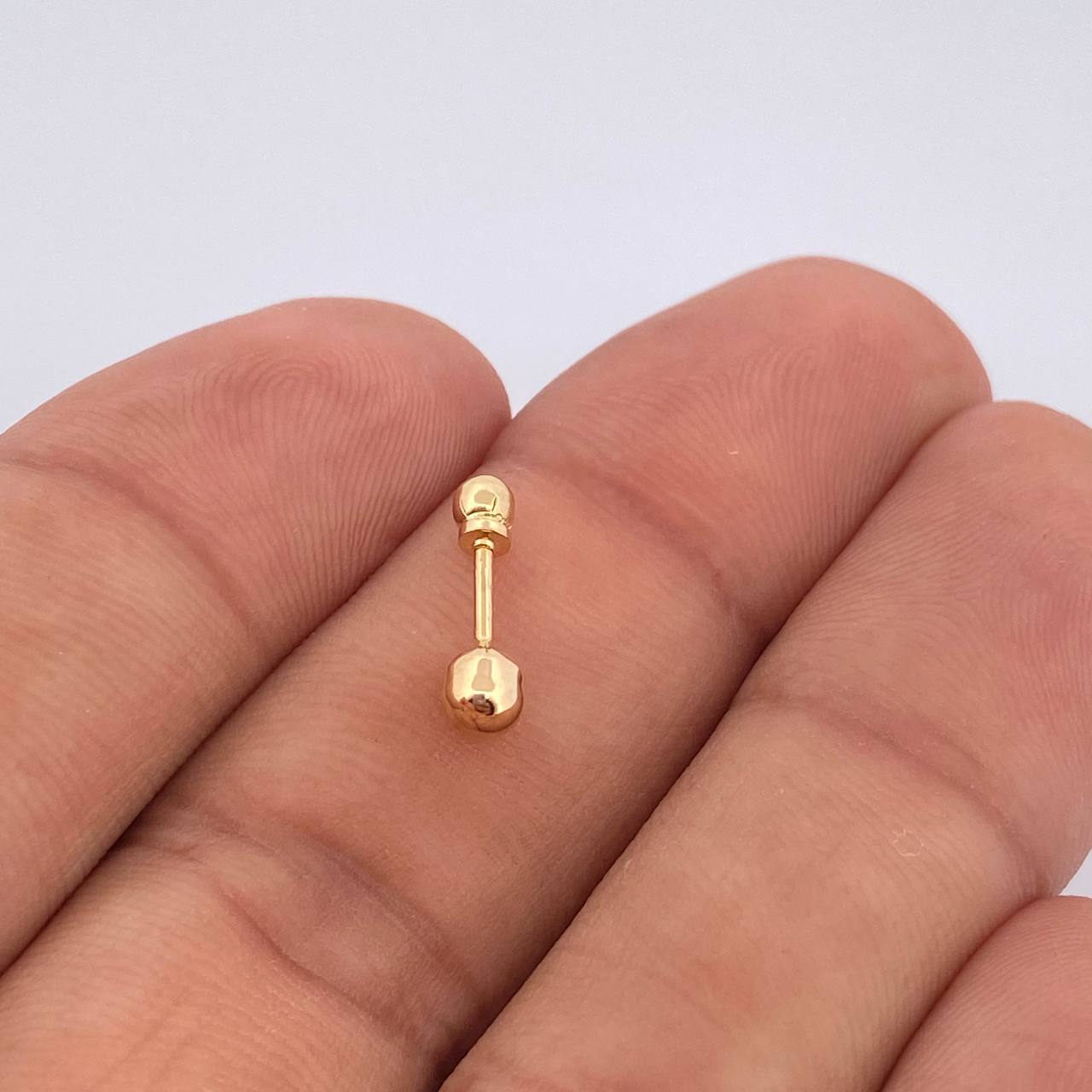 Bead Piercing 0.35gr / 0.5in / 18K Gold