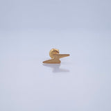 Lightning Piercing 0.3gr / 1/2 in / 18K Gold