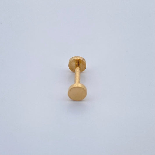 Piercing Circulo Plano 0.45gr / 1/2 in / Oro Amarillo 18K &