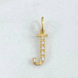 Pendant Letter J Silhouette 0.6gr / 2cm / 18K Gold