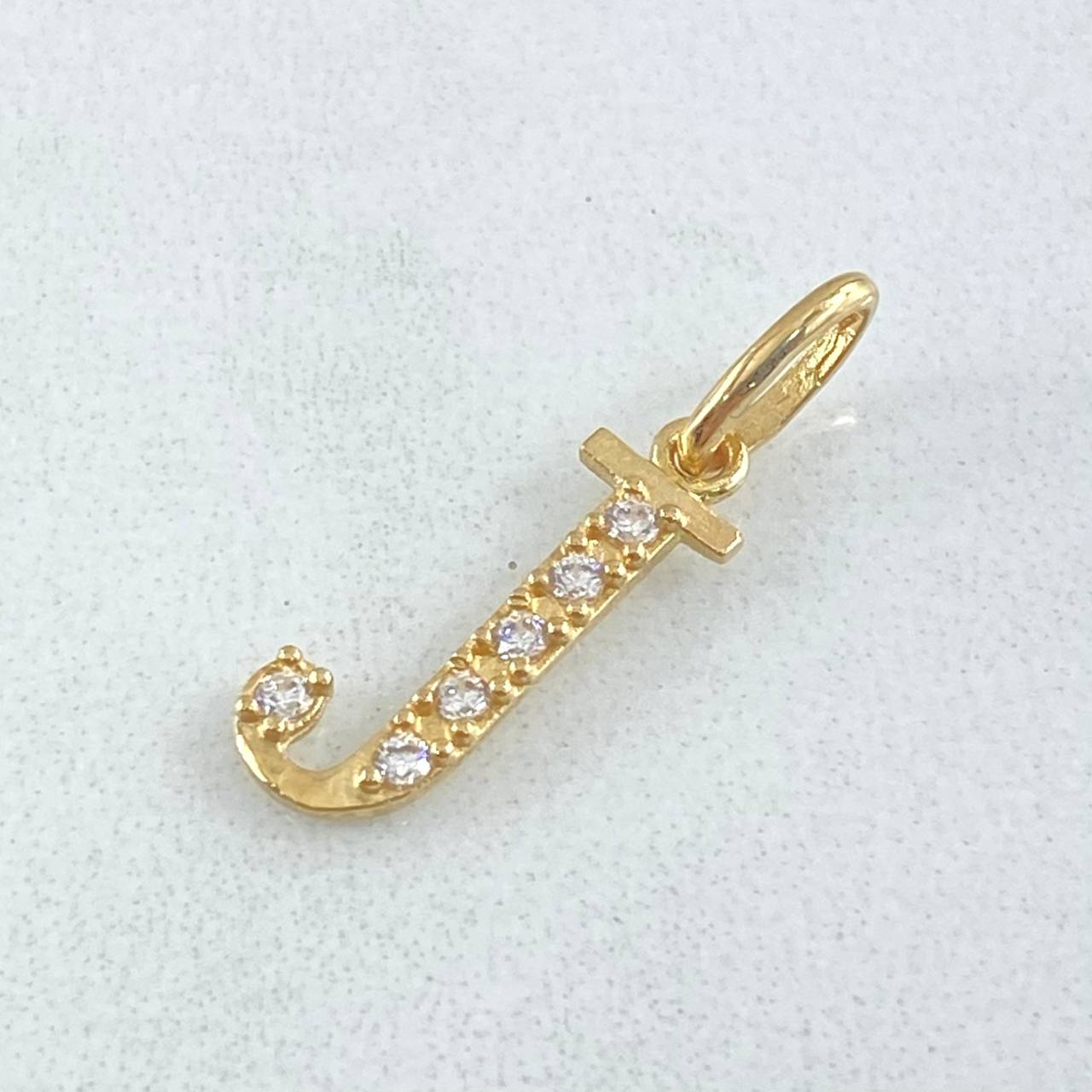 Pendant Letter J Silhouette 0.6gr / 2cm / 18K Gold