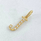 Pendant Letter J Silhouette 0.6gr / 2cm / 18K Gold