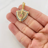 Dije Virgen de Guadalupe 6.55g / 1 1/2 in Dos Oros Amarillo Blanco 18K