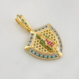 Dije Virgen de Guadalupe 6.55g / 1 1/2 in Dos Oros Amarillo Blanco 18K